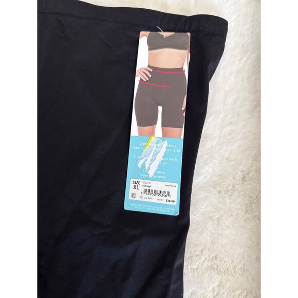 ASSETS by Spanx size XL X-Large Shaping Mid-Thigh Shaper shorts Black - Picture 4 of 4